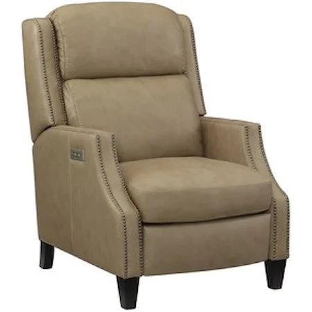 Contemporary Power High-Leg Recliner with Power Headrest and USB Port