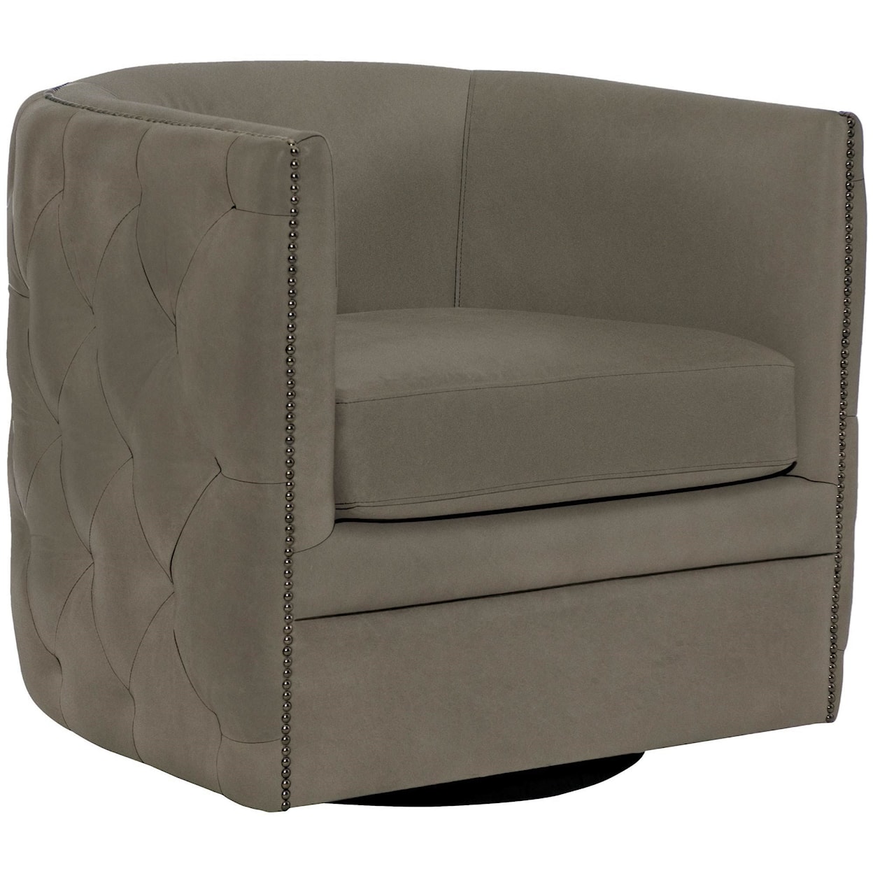 Bernhardt Upholstered Accents Palazzo Fabric Swivel Chair