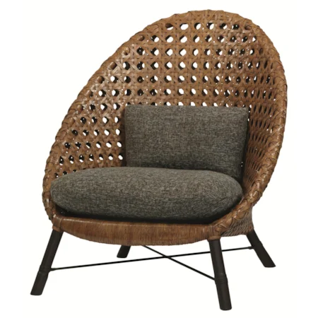 Jeannie Hoop Back Chair with Casual Beach Chair Style
