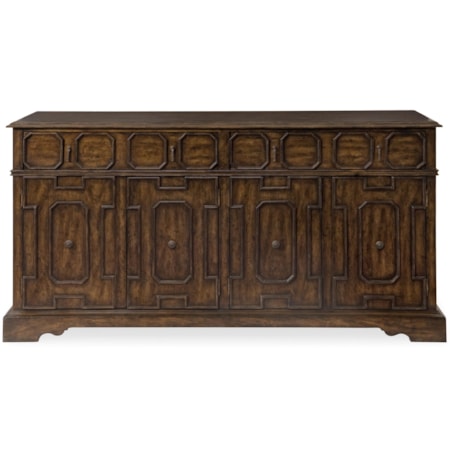 Buffet with 2 Drawers and 4 Doors