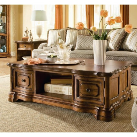 Storage Coffee Table with 2 Doors