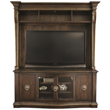 4-Door Entertainment Console with Deck