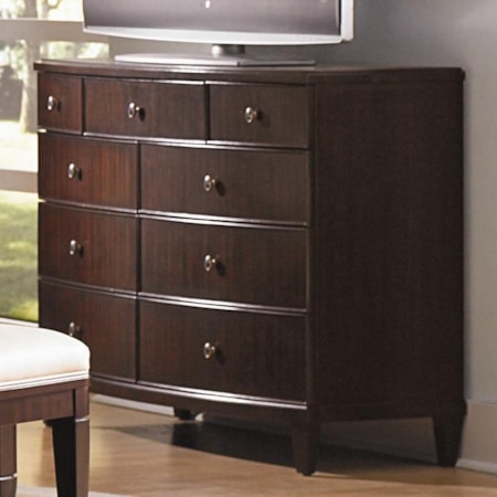 Contemporary Nine Drawer Media Chest