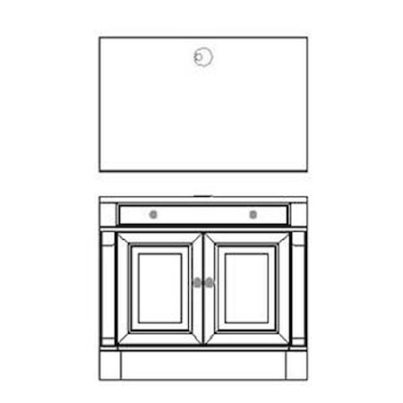 Georgetown Bunching Door/Drawer Cabinet