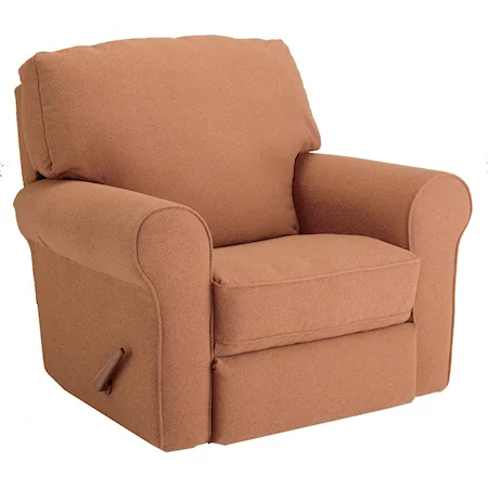 Irvington Power Rocker Recliner with Large Rolled Arms