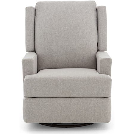 Contemporary Swivel Glider with Hidden Release