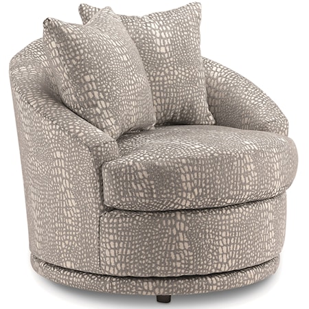 Swivel Barrel Chair