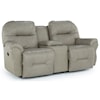 Bravo Furniture Bodie Rocking Reclining Loveseat w/ Console