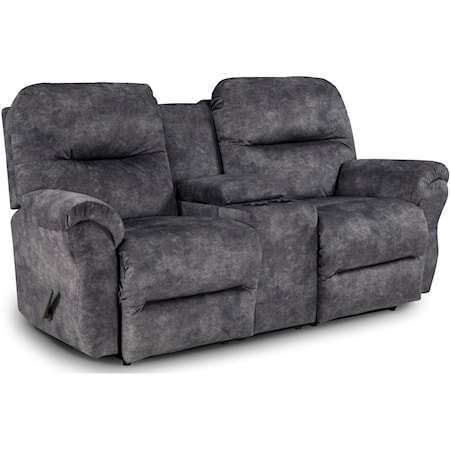 Power Space Saver Reclining Loveseat with Storage Console