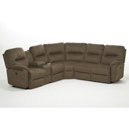 6 Pc Power Reclining Sectional Sofa