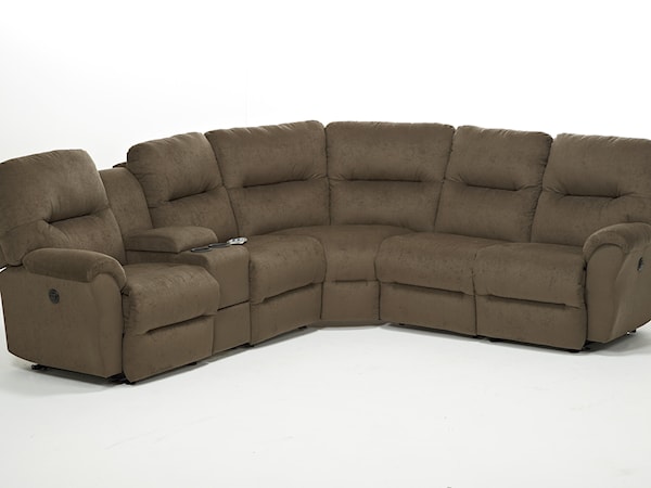 6 Pc Reclining Sectional Sofa