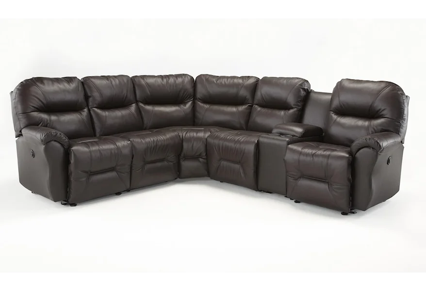 Bodie 6 Pc Reclining Sectional Sofa by Best Home Furnishings at EFO Furniture Outlet