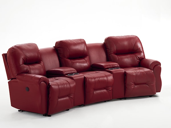 3-Seater Power Reclining Home Theater Group