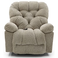 Casual Space Saver Recliner with Tufted Back