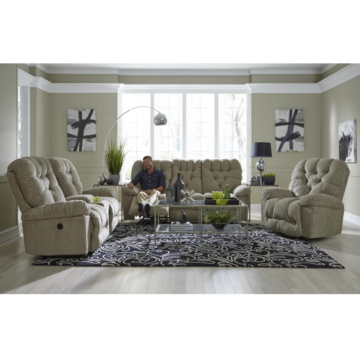 Best Home Furnishings Bolt Reclining Living Room Group