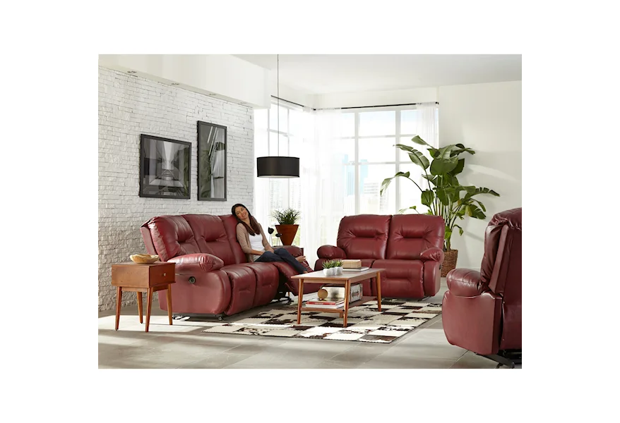 Brinley 2 Reclining Living Room Group by Best Home Furnishings at EFO Furniture Outlet