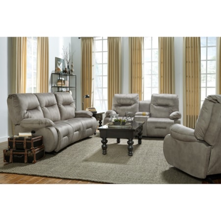 Power Reclining Living Room Group with Power Tilt Headrests