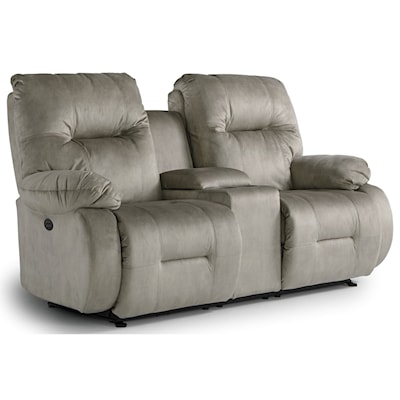 Best Home Furnishings Brinley 2 Power Space Saver Console Loveseat