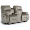 Best Home Furnishings Brinley 2 Power Rocking Reclining Console Loveseat