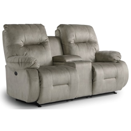 Power Rock Console Loveseat w/ Pwr Headrest