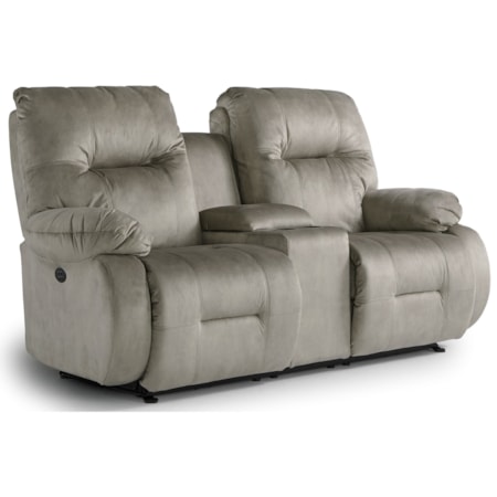 Power Rock Console Loveseat w/ Pwr Headrest