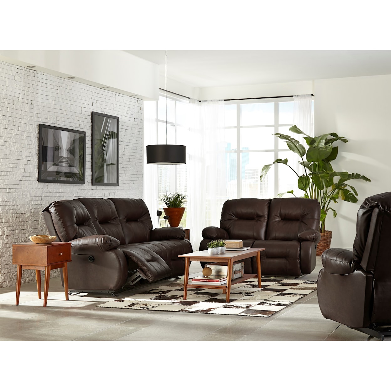 Best Home Furnishings Brinley 2 Power Reclining Sofa w/ Pwr Headrest