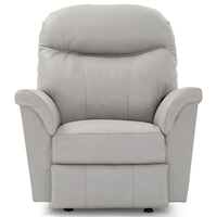 Casual Power Space Saver Recliner with Power Headrest