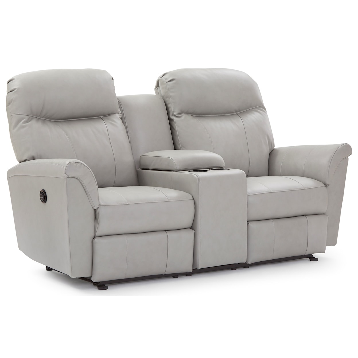 Best Home Furnishings Caitlin Reclining Space Saver Console Loveseat