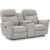 Best Home Furnishings Caitlin Rocking Reclining Console Loveseat