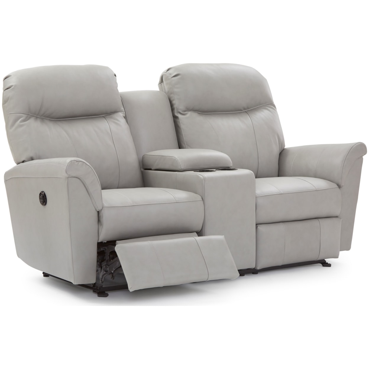 Best Home Furnishings Caitlin Rocking Reclining Console Loveseat