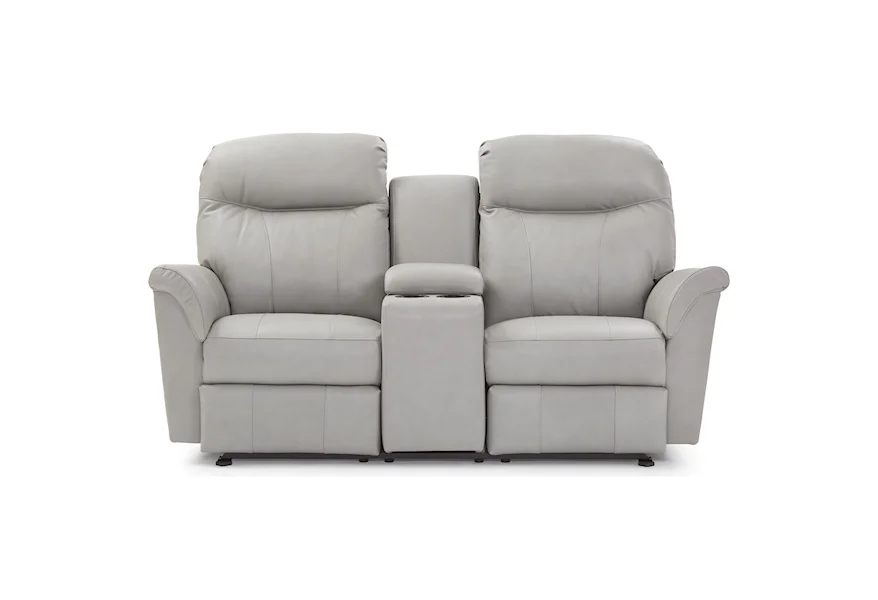 Caitlin Power Rocking Reclining Console Loveseat by Best Home Furnishings at Best Home Furnishings