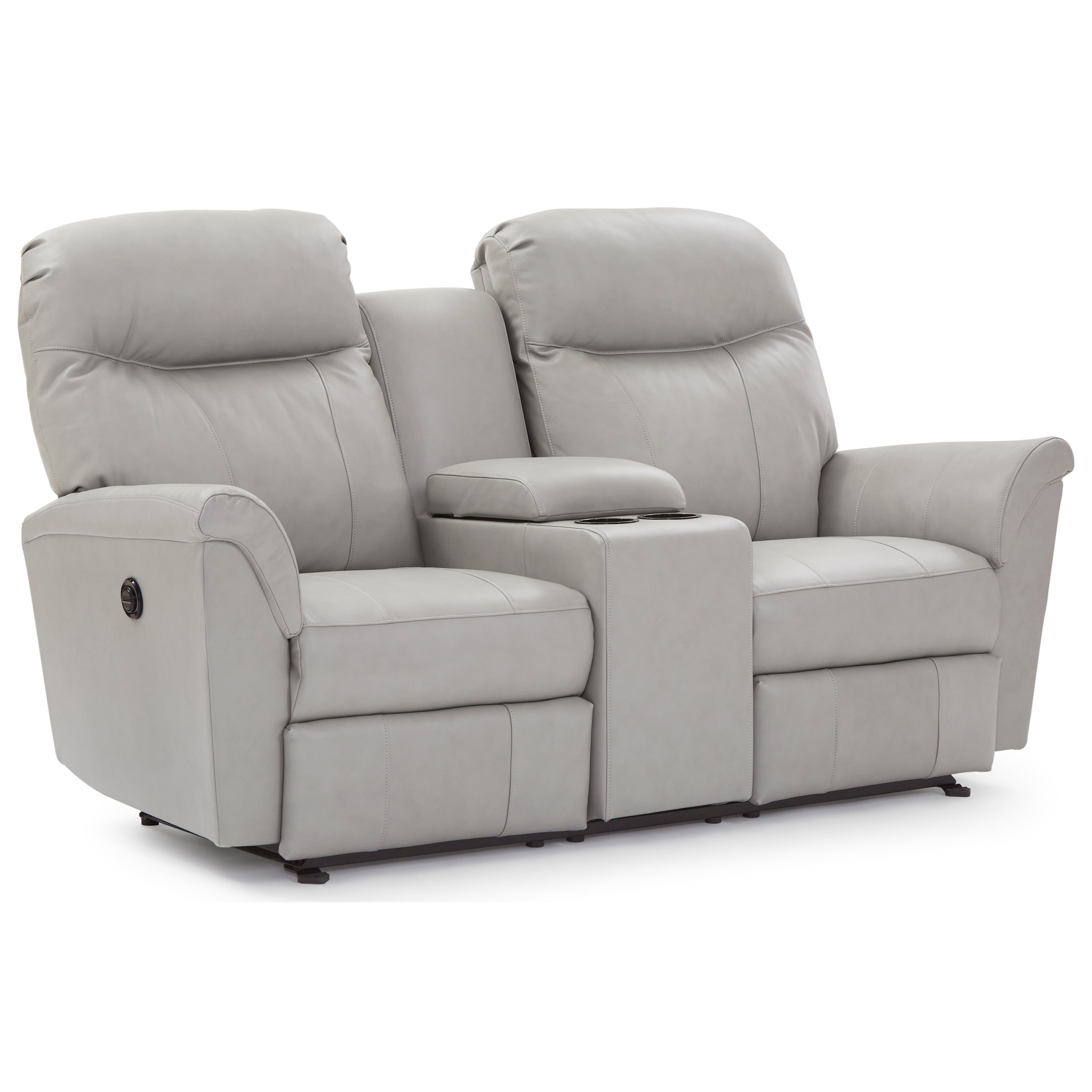 Power Rocking Reclining Console Loveseat