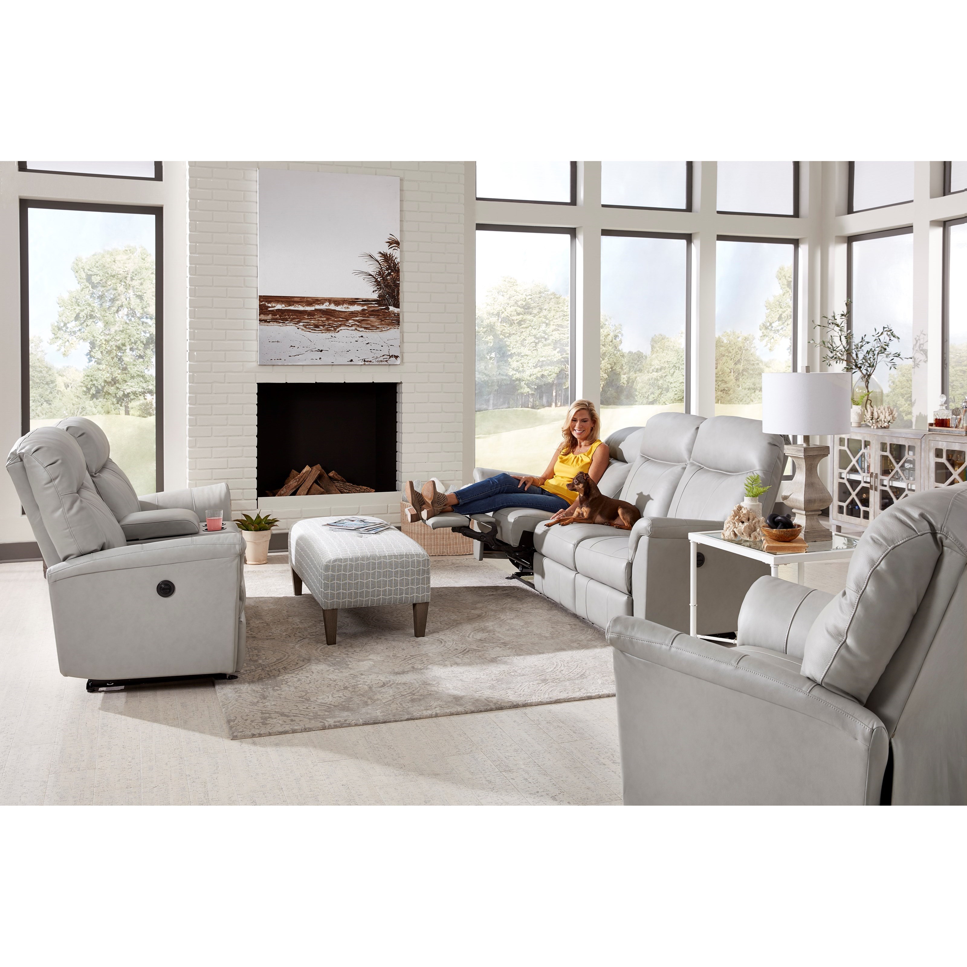 Best Home Furnishings Caitlin Reclining Space Saver Sofa