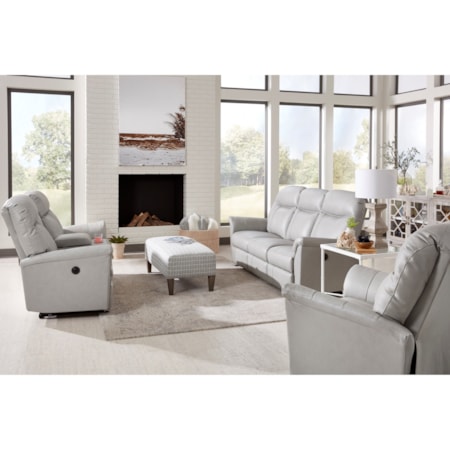 Power Reclining Space Saver Sofa