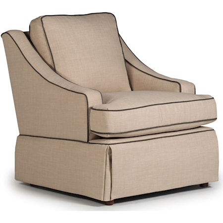 Contemporary Ayla Swivel Glider Chair