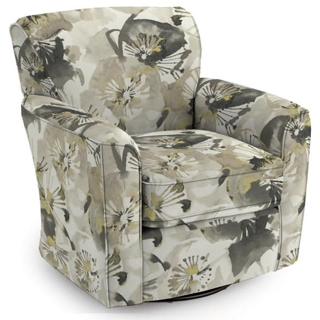 Best Home Furnishings Swivel Glide Chairs Kaylee Swivel Barrel Chair