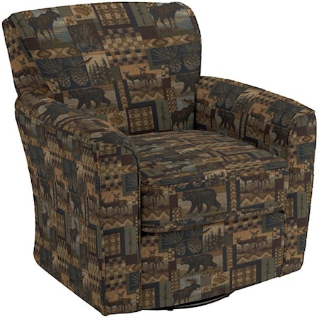 Kaylee Swivel Barrel Arm Chair