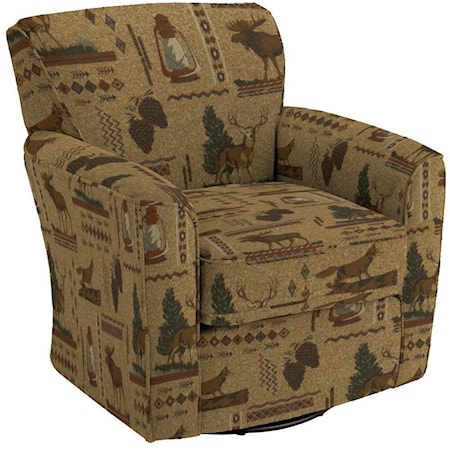 Kaylee Swivel Barrel Arm Chair