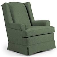 Roni Skirted Swivel Glider Chair