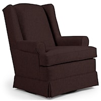 Roni Skirted Swivel Glider Chair