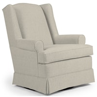 Roni Skirted Swivel Glider Chair