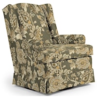 Roni Skirted Swivel Glider Chair