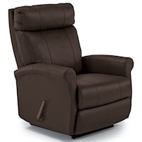 Power Swivel Glider Recliner With Rolled Arms