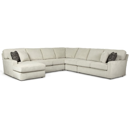 5 Pc Sectional Sofa w/ LAF Chaise