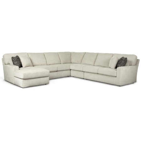 5 Pc Sectional Sofa w/ LAF Chaise