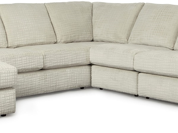 5 Pc Sectional Sofa w/ LAF Chaise