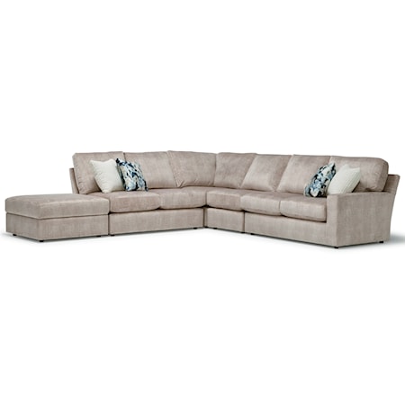 5-Seat Sectional Sofa w/ LAF Ottoman Piece