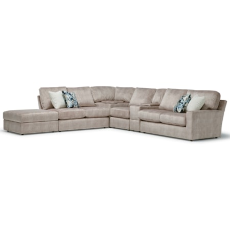 5-Seat Sofa w/ Wireless Charge & LAF Ottoman