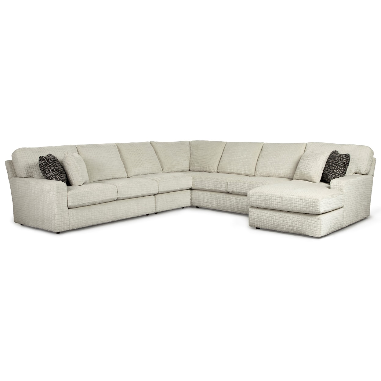 Best Home Furnishings Dovely 5 Pc Sectional Sofa w/ RAF Chaise