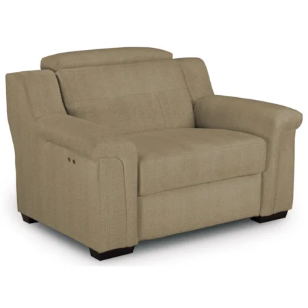 Oversized Power High Leg Recliner with Adjustable Headrest